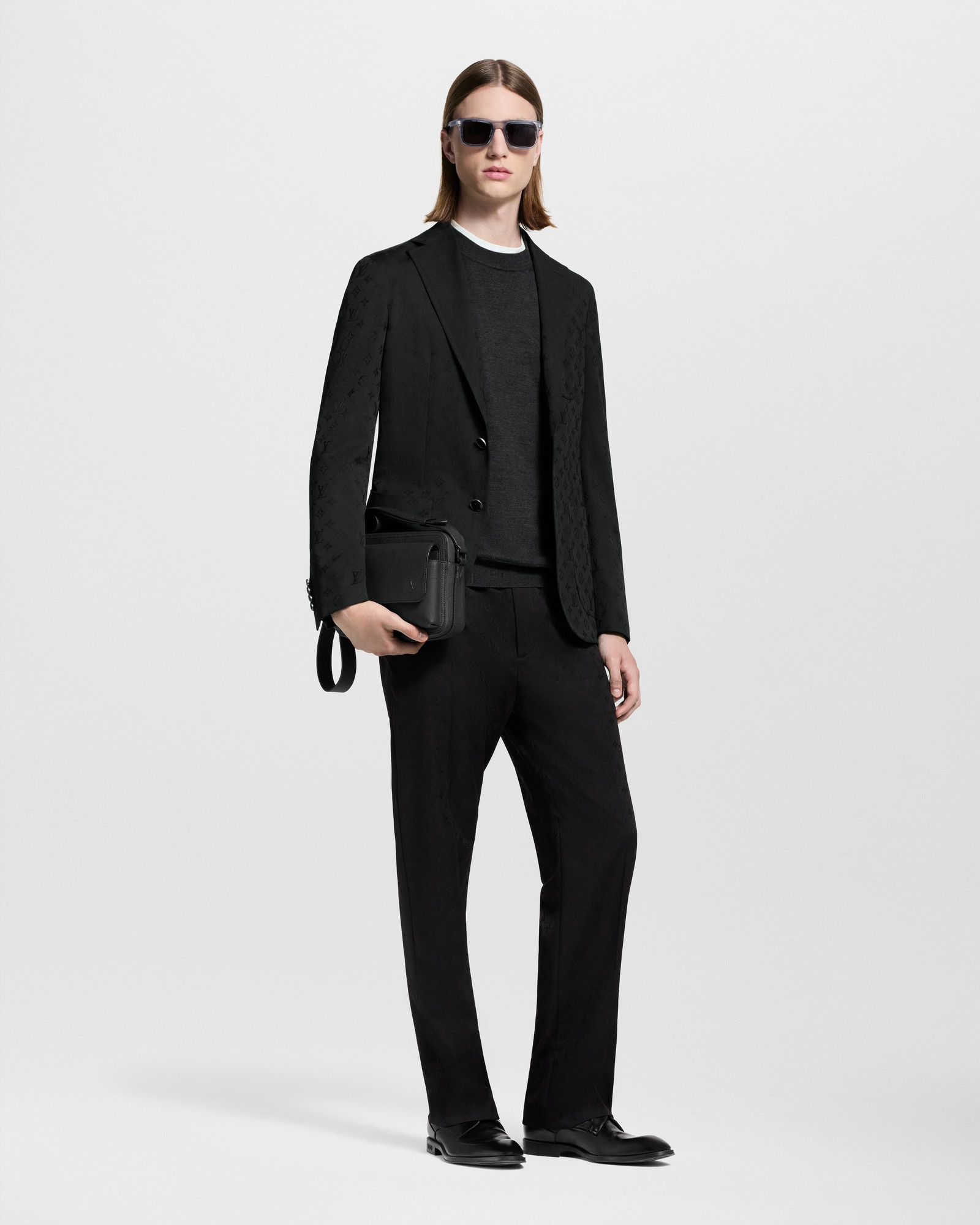 LOUIS VUITTON ドローストリング トラックパンツ黒 20SS モノグラム